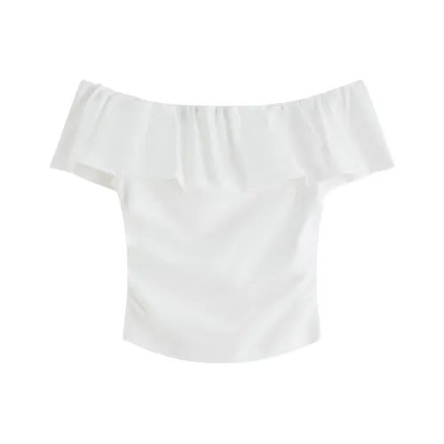 FANSILANEN Т-рубашка с оборочным рукавом женская