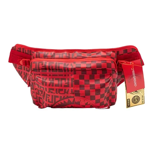 SPRAYGROUND Ткань Sling Сумка Одно плечо Через плечо Бананка Унисекс Красный