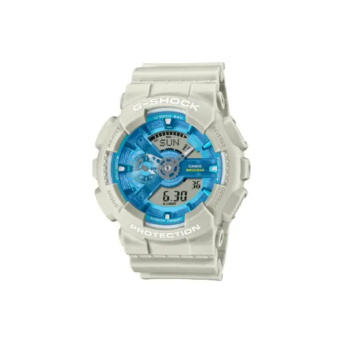 CASIO 110 Collection Кварцевый механизм Смольный ремешок Часы Мужские Синий циферблат