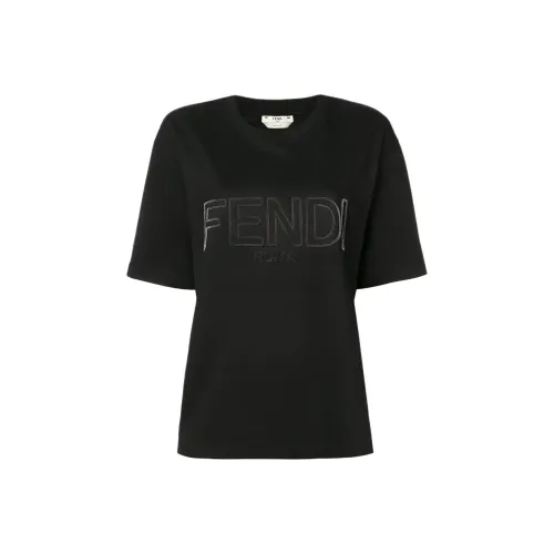 FENDI Черные Женские Т-рубашки