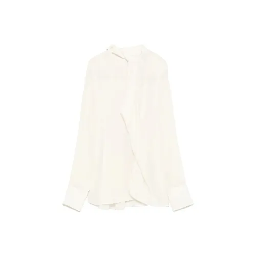 VICTORIA BECKHAM FW25 Рубашка Женская Бежевая