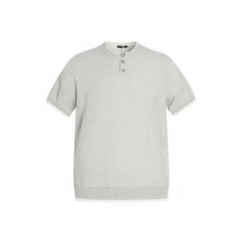 J.F.U Серый Мужской T-Рубашки