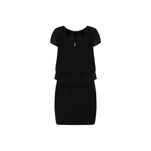 ARMANI EXCHANGEAE Короткое платье с короткими рукавами женское черное