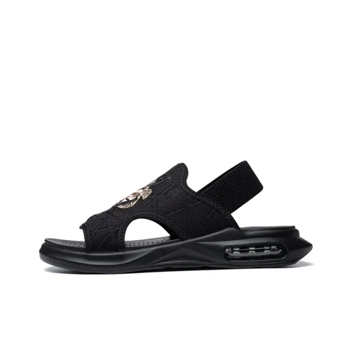 SENJIALUO Пляжные сандалии Мужские Черные