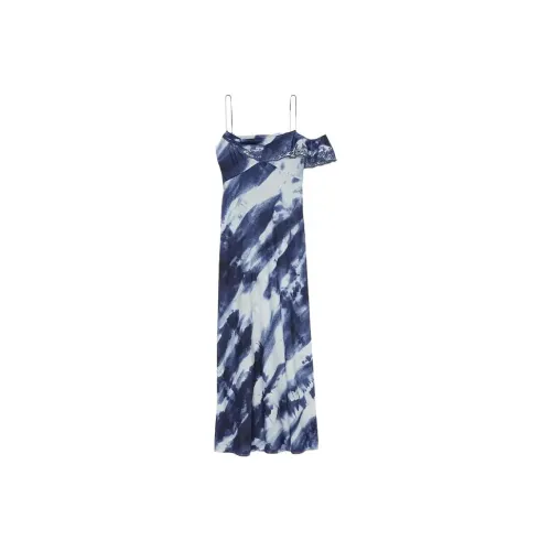 Victoria's Secret Сине-белый Tie Dye Женские Слиплатья