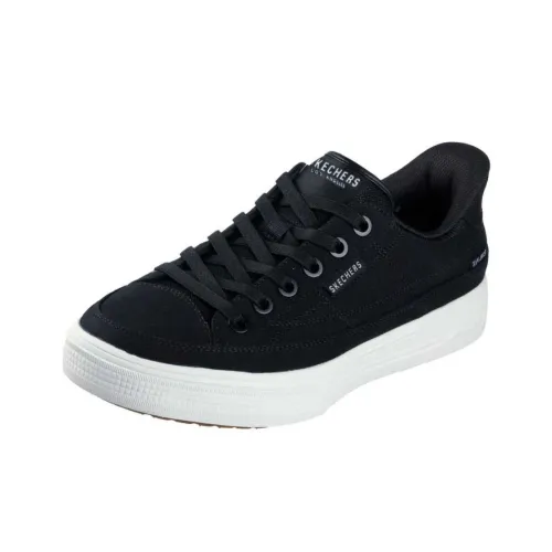 Skechers Arch Fit Arcade See YA Там Аbrasion Resistant Низкий Топ Повседневная обувь Мужская Черная