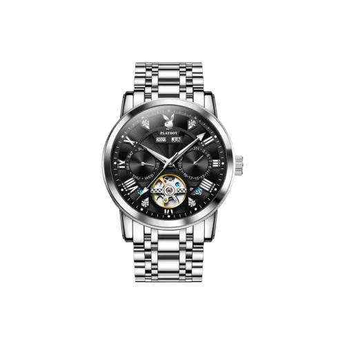 PLAYBOY Collaboration Механические Мужские Часы 42mm*42mm*12,5mm Черные