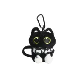 Черный Белый Шарф - Большой Глаз Черный Кот