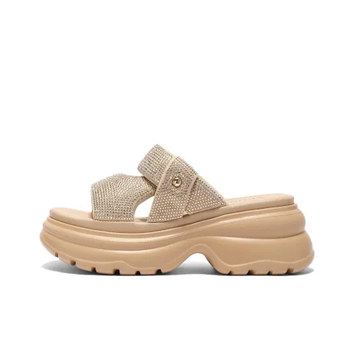 Senda Кожаный Пэчворк Cut Out Тихие Шлепанцы Женские