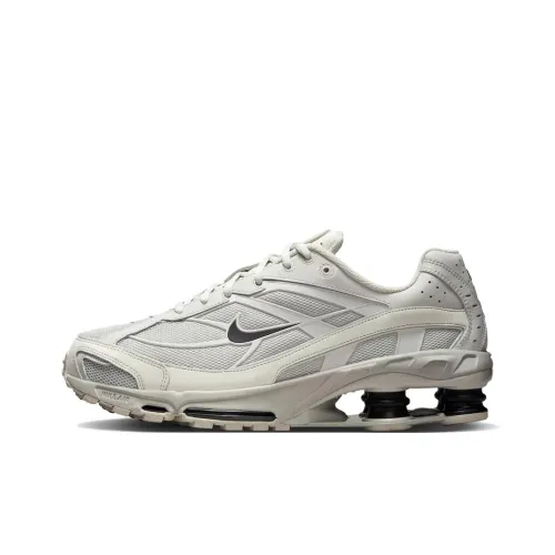 Nike Shox Ride Slip Resistant Abrasion Resistant Низкий Топ Беговые кроссовки Унисекс Белый Черный