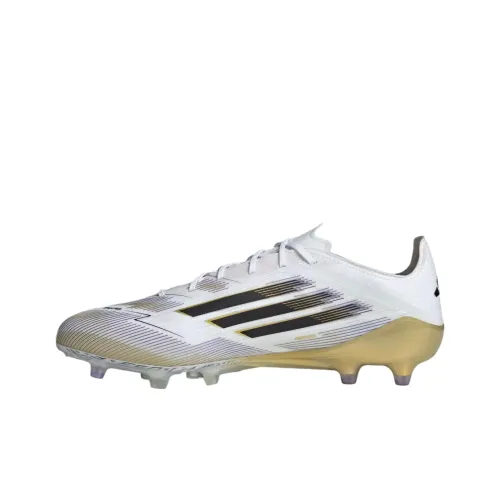 Adidas F50 ELITE Противоскользящие устойчивые к истиранию футбольные бутсы унисекс Белый Золотой