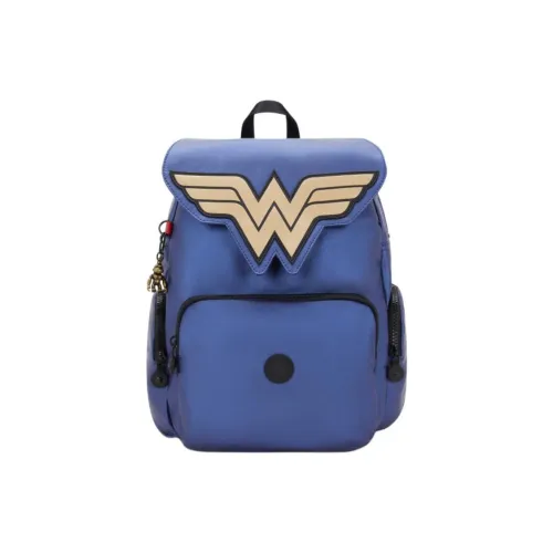 Kipling WONDER WOMAN Коллаборация Полиамид Рюкзак Средний Женские Синий