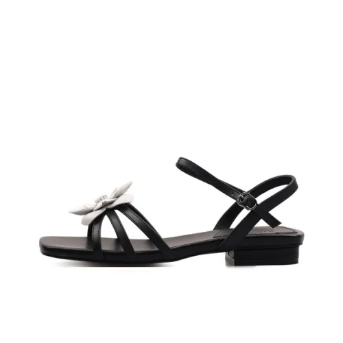 Su Yanjiao One Ремень Сандалии Женские Черный