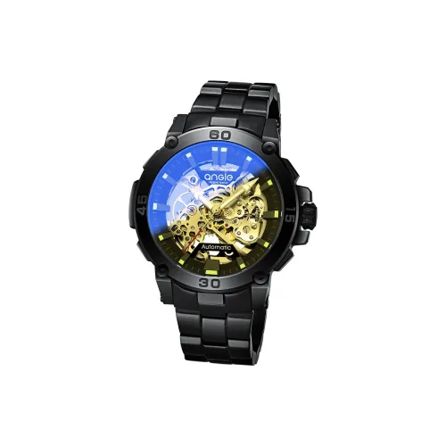 ANGIE PRESENT WATCH Автоматический механический механизм Мужские часы 45мм*45мм*13мм Скелет