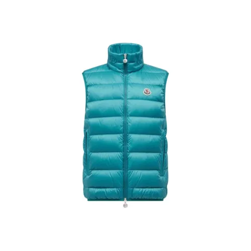Moncler Бирюзовый Мужской Жилеты