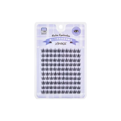 JONBOS Искусственные ресницы Новичок Естественный Длинный Долговечный Симуляция Одиночный Кластер Клейовой Стиль Сегментированный Lazy Trilogy