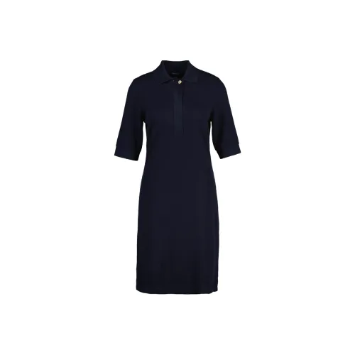 GANT 433 Ночной синий Женские Короткие Платья с Рукавами