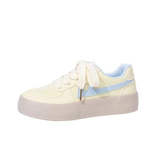 Warrior Немецкие армейские кроссовки Low Топ Светло-желтый Светло-синий Женские