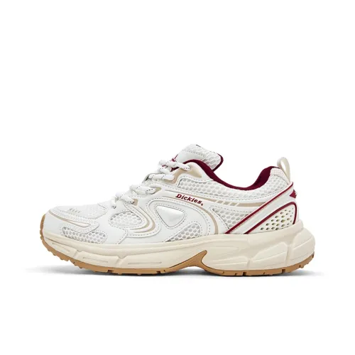 Dickies Износостойкий Поддерживающий Баланс Легкий Низкий Топ Кроссовки Толстая подошва Унисекс Бежевый Белый Красный