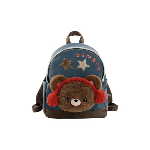 Holding Bamboo Замша Рюкзак Средний Женский Синий Коричневый Синий Белый Розовый