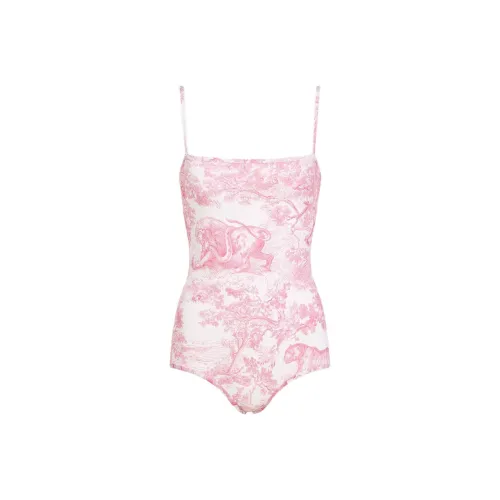 DIOR DIORIVIERA FW25 Ван-Пис Купальник Женский Розовый