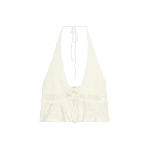 ZARA Морозный белый Женские Камисоли