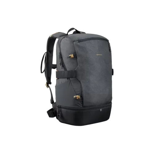 DECATHLON 30L Альпинистский рюкзак для активного отдыха сумка из полиэстера цвет угольно-серый и умбра карамель унисекс