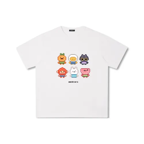 Menblero Белая Унисекс Футболка