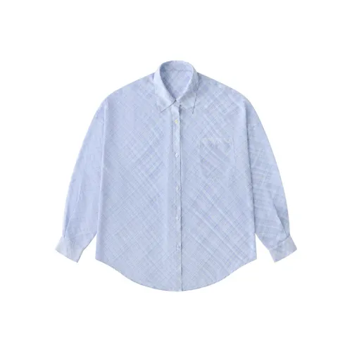 MeihaoStore Синие Унисекс Рубашки