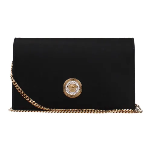 VERSACE Кожа Одно Плечо Клатч Мини Женский Черный