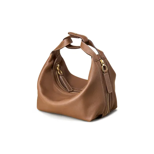 KAISER Первый слой Растительное дубление Коровья кожа Одно плечо Сумка Женские Хаки