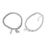 Милый котенок, щенок, китайская медная монета, браслет-комбо, набор