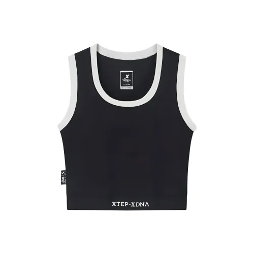 XTEP Глубокий черный Женские спортивные майки без рукавов