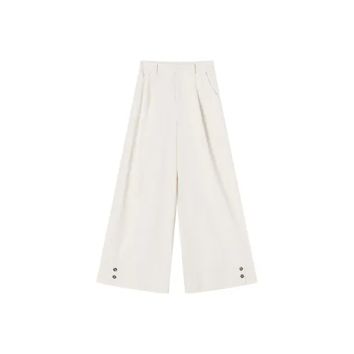 XIANGYING Цапельно-белый Женские Повседневные Брюки