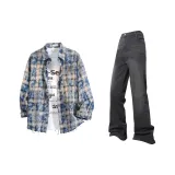 Washed Blue+Black Pants  
Вымытые синие+черные штаны