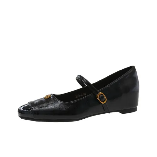 TAFN Плоская подошва Туфли Мэри Джейн Женские