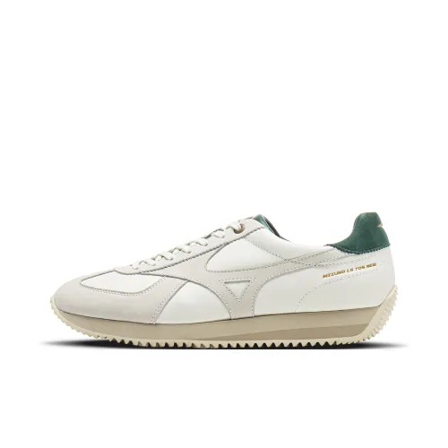 Mizuno LG 70s Casual Низкий Топ Натуральный Белый/Экрю/Темно-Зеленый Унисекс