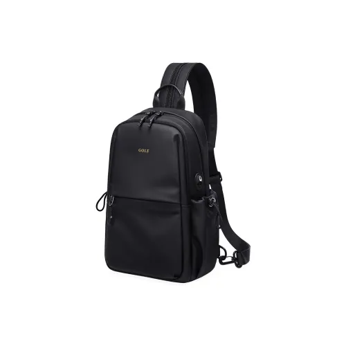 GOLF Водоотталкивающая ткань многоцелевая сумка-слинг стандартная мужская черная с оленьими рогами коричневая