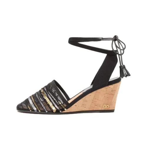 Valentino LA CRUISETTE Клиновидный каблук Высокие каблуки 7,5 см Женские Черный