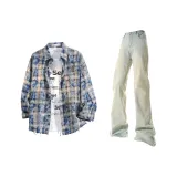 Washed Blue + Yellow Mud Pants  
Вымытые Синий + Желтый Грязь Брюки