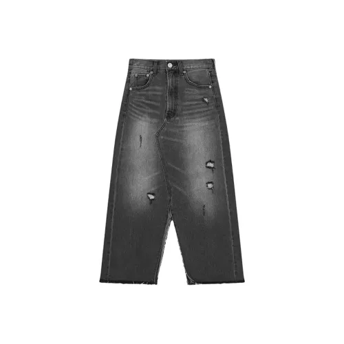 MOUSSY Женские джинсовые длинные юбки
