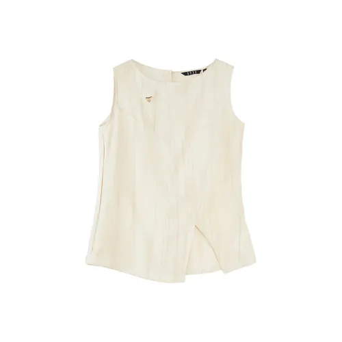 ELLE Светло-желтые Женские Майки