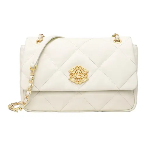 GOLDLION Сумка через плечо из коровьей кожи маленькая сумка на плечо экрю черный светло-фиолетовый