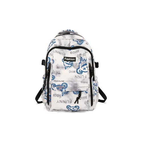 Meow In The Grass Нейлон Рюкзак Унисекс Черный Бордовый Зеленый Синий