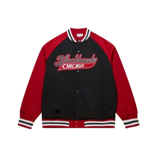 Mitchell Ness Красный Черный Мужские Куртки