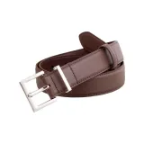 Коричневый, серебристая пряжка