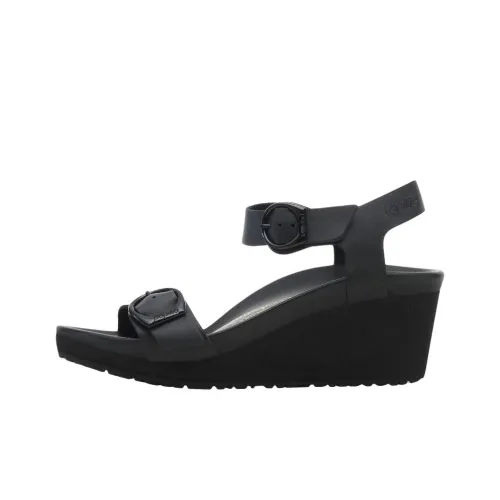 Биркенсток Соли Кольцо Пряжка One Ремень Сандалии Женские Черный