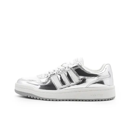 DEERWAY Высота Увеличивающий Легкий Дышащий Противоскользящий Низкий Топ Повседневный Женский Белый Серебряный