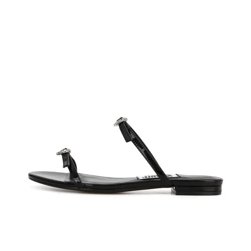 TAFN Rhinestone Crystal Slip-on Women's Black TAFN Rhinestone Crystal Слипоны Женские Черные