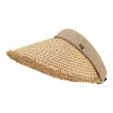 Хаки, соломенное плетение, визор